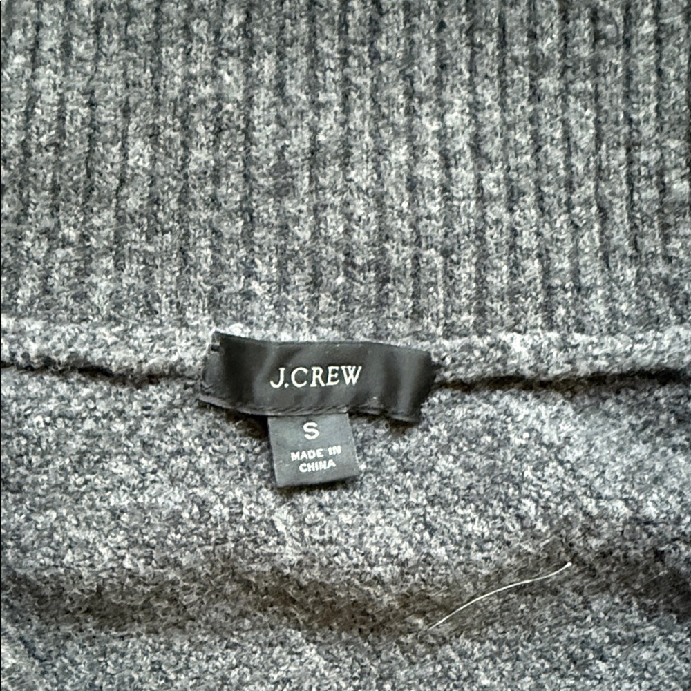 J. Crew Heather Gray Knit Pullover - Picture 2 of 7